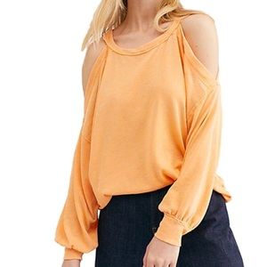 Free people chill out long sleeve tee 🧡🧡🧡 …